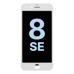 LCD Assembly With Steel Plate For iPhone 8 / SE (2020 / 2022) (Service Pack) (White)