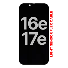 OLED Assembly Compatible For iPhone 17e / 16e With Light Sensor Flex Cable (Used OEM Pull: Grade A)