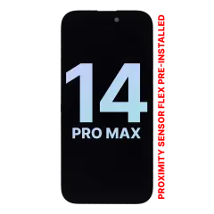 OLED Assembly With Proximity Sensor Flex Pre-Installed For iPhone 14 Pro Max (Service Pack)