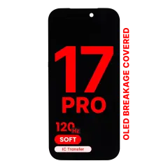 OLED Assembly Compatible For iPhone 17 Pro (Aftermarket Pro: XO7 Soft) (120HZ)