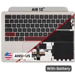 Top Case with Battery and Keyboard (ANSI US) For MacBook Air 13" A2681 (2022) (Starlight)