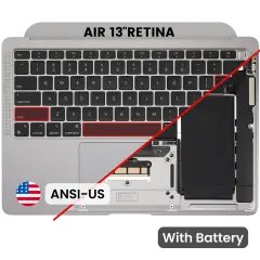 Top Case with Battery and Keyboard (ANSI US) For MacBook Air 13" A2337 (2020) (Space Gray)