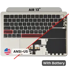 Top Case with Battery and Keyboard (ANSI US) For MacBook Air 13" A3113 (2024) (Starlight)