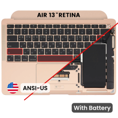 Top Case with Battery and Keyboard (ANSI US) For MacBook Air 13" A2337 (2020) (Used OEM Pull: Grade A) (Rose Gold)