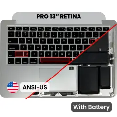 Top Case with Battery and Keyboard (ANSI US) For MacBook Pro 13" A1425 (2012-2013) (OEM New)
