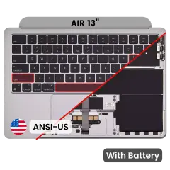 Top Case with Battery and Keyboard (ANSI US) For MacBook Air 13" A2681 (2022) (Space Gray)