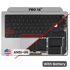 Top Case with Keyboard (ANSI US) For MacBook Pro 14" A2918 (2023) (Space Gray)