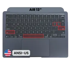 Top Case with Keyboard (ANSI US) For MacBook Air 13" A3240 (2025) (Genuine OEM) (Midnight)