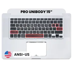 Top Case with Keyboard (ANSI US) For MacBook Pro 15" A1286 (2009)