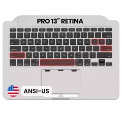 Top Case with Keyboard (ANSI US) For MacBook Pro 13" A1502 (2013-2014) (OEM New)