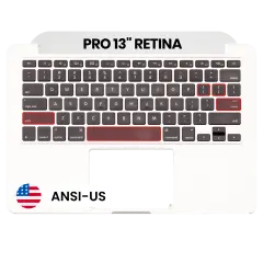 Top Case with Keyboard (ANSI US) For MacBook Pro 13" A1502 (2015) (OEM New)