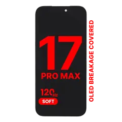 OLED Assembly Compatible For iPhone 17 Pro Max (Aftermarket Pro: XO7 Soft) (120HZ)
