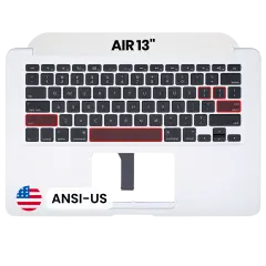 Top Case with Keyboard (ANSI US) For MacBook Air 13" A1466 (2012) (Used OEM Pull: Grade A)