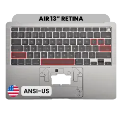 Top Case with Keyboard (ANSI US) For MacBook Air 13" A2179 (2020) (Space Gray)
