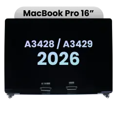 Complete LCD Display Assembly (Nano Texture) For MacBook Pro 16" A3428 / A3429 (2026) (Genuine OEM) (Silver)