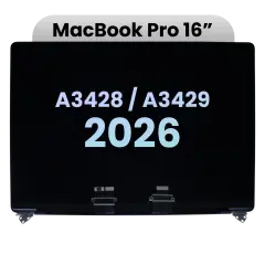 Complete LCD Display Assembly For MacBook Pro 16" A3428 / A3429 (2026) (Genuine OEM) (Space Black)