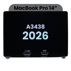 Complete LCD Display Assembly (Nano Texture) For MacBook Pro 14" (A3438) (2026) (Genuine OEM) (Space Black)