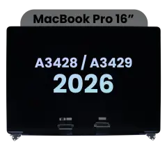 Complete LCD Display Assembly (Nano Texture) For MacBook Pro 16" A3428 / A3429 (2026) (Space Black) (Genuine OEM)