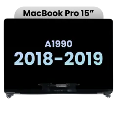 Complete LCD Display Assembly For MacBook Pro 15" A1990 (2018-2019) (Genuine OEM) (Silver)