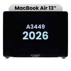 Complete LCD Display Assembly For MacBook Air 13" A3449 (2026) (Genuine OEM) (Silver)