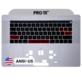 Top Case with Keyboard (ANSI US) For MacBook Pro 15" A1990 (2018-2019) (OEM New) (Silver)