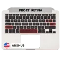 Top Case with Keyboard (ANSI US) For MacBook Pro 13" A1502 (2015) (Used OEM Pull: Grade A)