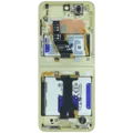 Inner OLED Assembly With Frame For Samsung Galaxy Z Flip 6 5G (US & International) (Used OEM Pull : Grade B/C) (Yellow)