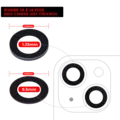Back Camera Lens (Glass Only) With Adhesive For iPhone 14 / 14 Plus (2 Piece Set) (Aftermarket Plus)