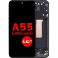 OLED Assembly With Frame For Samsung Galaxy A55 (A556 / 2024) (6.62") (Aftermarket Plus) (Navy)
