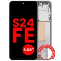 OLED Assembly With Frame For Samsung Galaxy S24 FE 5G (US & International Version)(6.62") (Aftermarket Plus) (Gray)