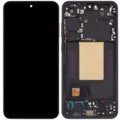 LCD Assembly With Frame For Samsung Galaxy S24 FE 5G (US & International Version) (Aftermarket : incell ) (Graphite)