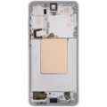 OLED Assembly With Frame For Samsung Galaxy S26 5G (US & International) (Aftermarket Plus) (120Hz) (White)