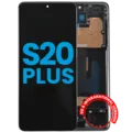 LCD Assembly With Frame (Without FingerPrint Sensor) For Samsung Galaxy S20 Plus 5G (US & International) (Aftermarket: Incell) (Cosmic Black)