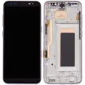 LCD Assembly With Frame (Without FingerPrint Sensor) For Samsung Galaxy S8 (Aftermarket: Incell) (Orchid Gray)