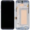 LCD Assembly With Frame (Without FingerPrint Sensor) For Samsung Galaxy S8 Plus (Aftermarket: Incell) (Coral Blue)