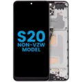 LCD Assembly With Frame (Without FingerPrint Sensor) For Samsung Galaxy S20 (Non-Verizon 5G UW Frame) (Aftermarket: Incell) (Cosmic Black)