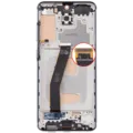 LCD Assembly With Frame (Without FingerPrint Sensor) For Samsung Galaxy S20 (Non-Verizon 5G UW Frame) (Aftermarket: Incell) (Cloud White)