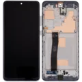 LCD Assembly With Frame (Without FingerPrint Sensor) For Samsung Galaxy S20 Ultra 5G (Aftermarket: Incell) (Cosmic Gray)