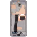 LCD Assembly With Frame (Without FingerPrint Sensor) For Samsung Galaxy S20 Ultra 5G (Aftermarket: Incell) (Cloud White)