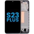 LCD Assembly With Frame (Without FingerPrint Sensor) For Samsung Galaxy S23 Plus 5G (Aftermarket: Incell) (Phantom Black)