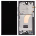 LCD Assembly With Frame (Without FingerPrint Sensor) For Samsung Galaxy S23 Ultra 5G (Aftermarket: Incell) (Phantom Black)