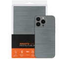 Wrapd Back Skin -  Brushed Metal (Silver) (5 Pack)