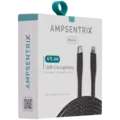 USB Type C To Lightning Cable (Non-MFI) (1.8 m / 6 ft) (AmpSentrix Matrix) (Black)