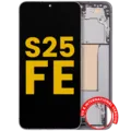 OLED Assembly With Frame For Samsung Galaxy S25 FE 5G (US & International Version) (Refurbished) (Jetblack)