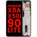 LCD Assembly With Frame For Honor X8A / X50i / 90 Lite (Aftermarket Plus) (Midnight Black)