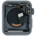 Housing Assembly Compatible For Watch Series 3 (38MM) (Used OEM Pull: Grade A) (Cellular Version) (Aluminum / Space Black)