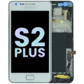 LCD Assembly With Frame For Samsung Galaxy S2 Plus (Service Pack) (White)