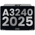 Complete LCD Display Assembly Compatible For MacBook Air 13" (A3240 / Early 2025) (Used OEM Pull: Grade B) (Starlight)