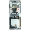 Inner OLED Assembly With Frame Compatible For Samsung Galaxy Z Flip 3 5G (F711) (Service Pack) (Silver) (Bespoke)