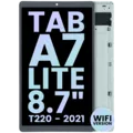 LCD Assembly With Frame Compatible For Samsung Galaxy Tab A7 Lite WiFi (T220) (Service Pack) (White)